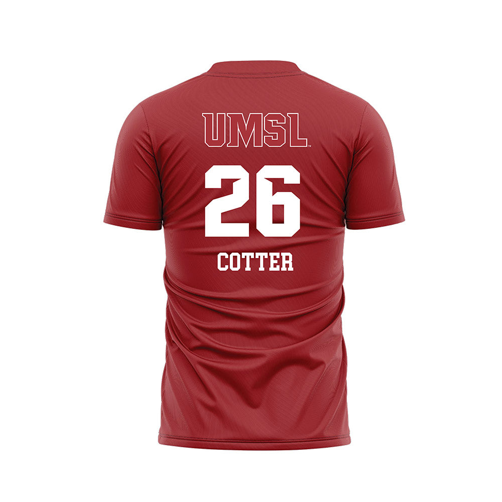 undefined - NCAA Women's Soccer : Danni Cotter - Red Soccer Jersey-1