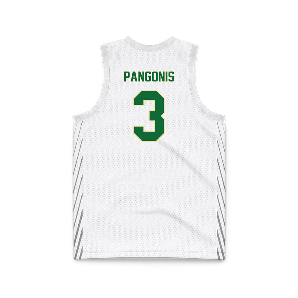 Wright State - NCAA Men's Basketball : Dominic Pangonis - White Basketball Jersey-1
