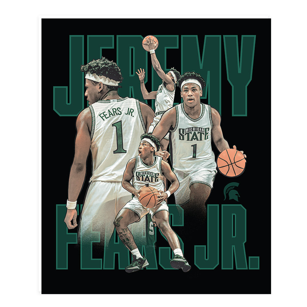 Michigan State - NCAA Men's Basketball : Jeremy Fears - Poster 20x24-0