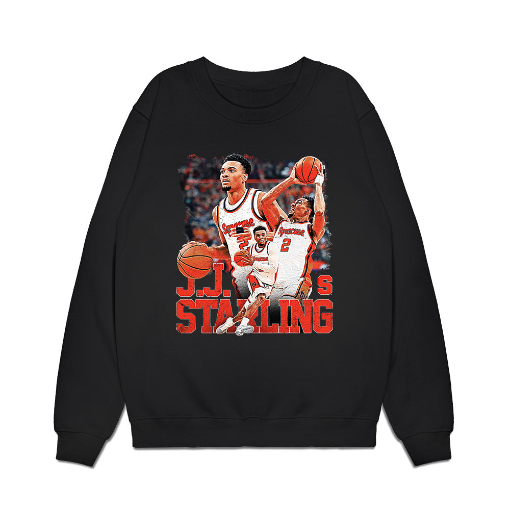 Syracuse - NCAA Men's Basketball : JJ Starling - Collage Premium Crewneck Sweatshirt-0