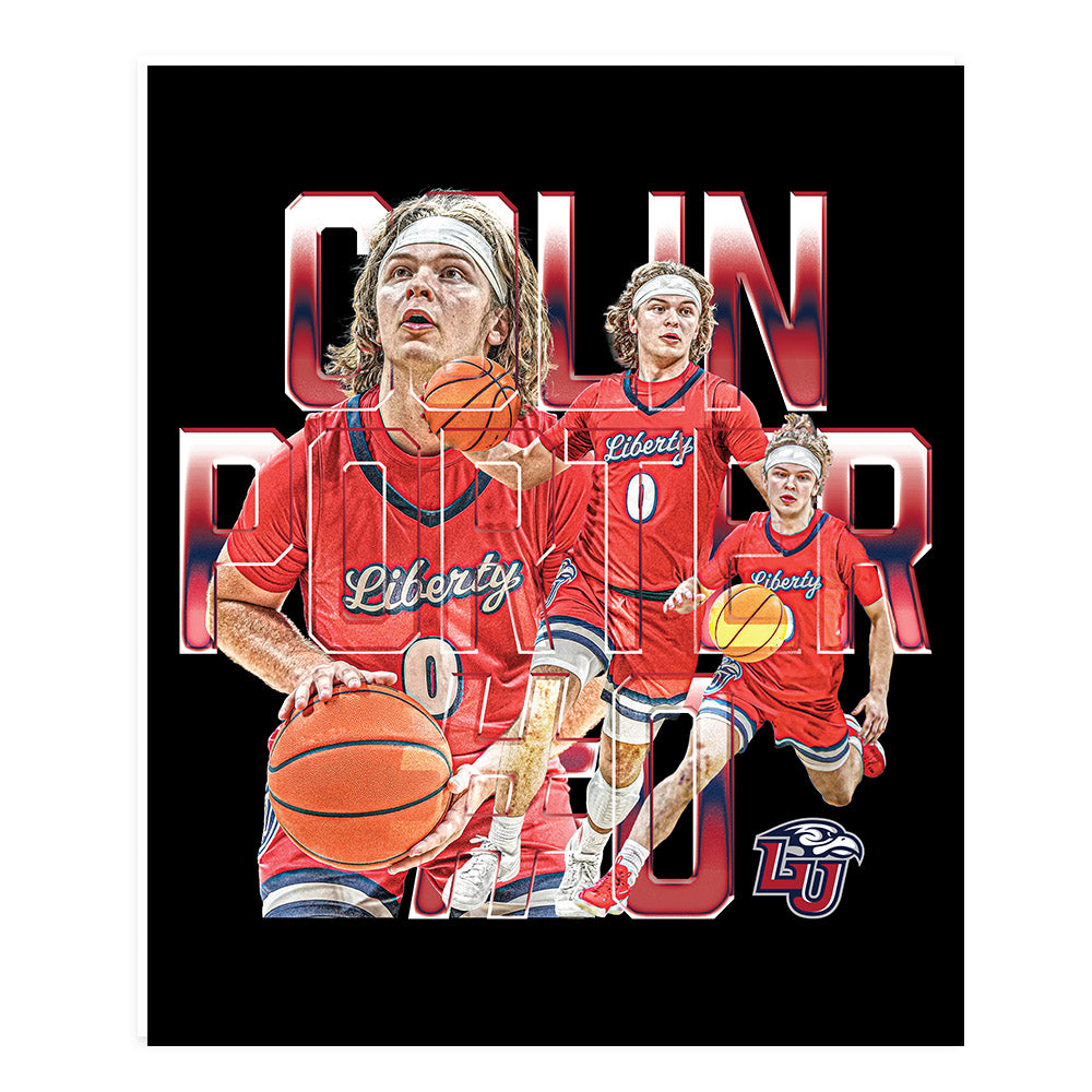 Liberty - NCAA Men's Basketball : Colin Porter - Collage Poster 20x24-0