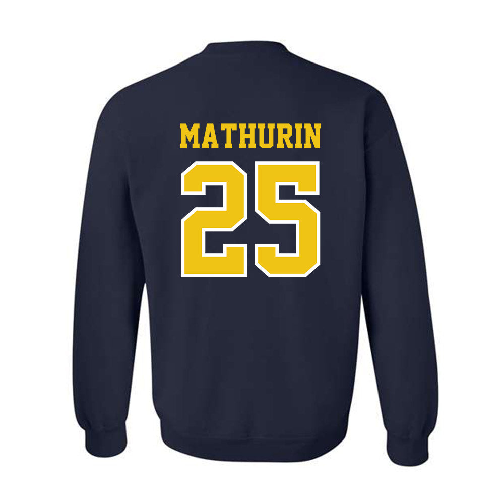 Michigan - NCAA Women's Basketball : McKenzie Mathurin - Classic Shersey Crewneck Sweatshirt-1
