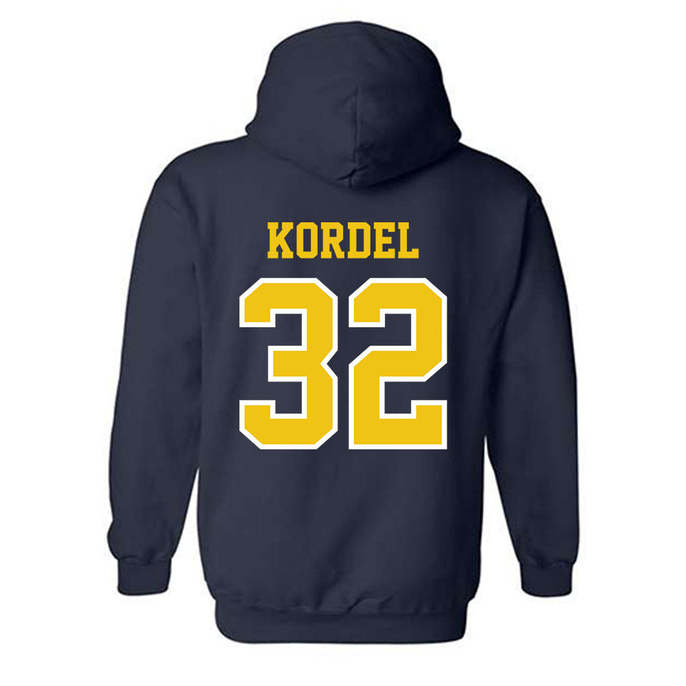 Michigan - NCAA Men's Basketball : Malick Kordel - Classic Shersey Hooded Sweatshirt-1