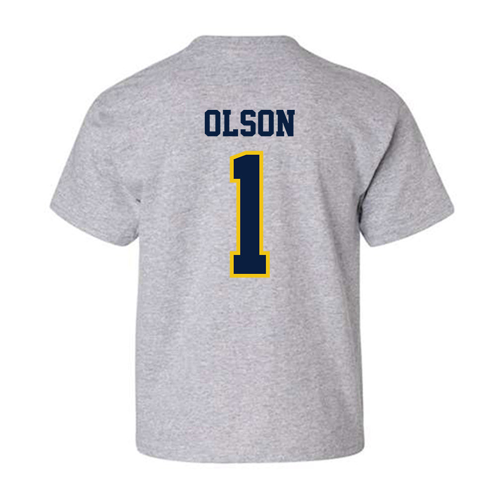 Michigan - NCAA Women's Basketball : Olivia Olson - Classic Shersey Youth T-Shirt-1