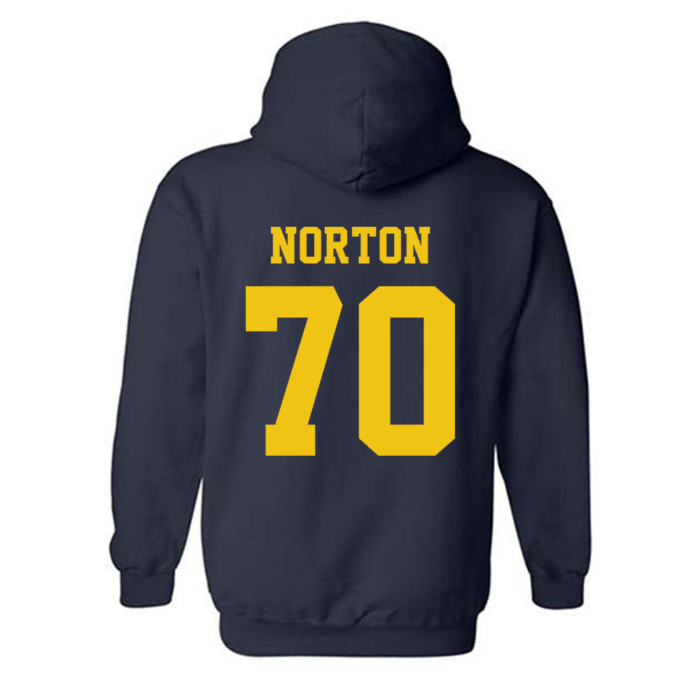Michigan - NCAA Football : Brady Norton - Sports Shersey Hooded Sweatshirt-1