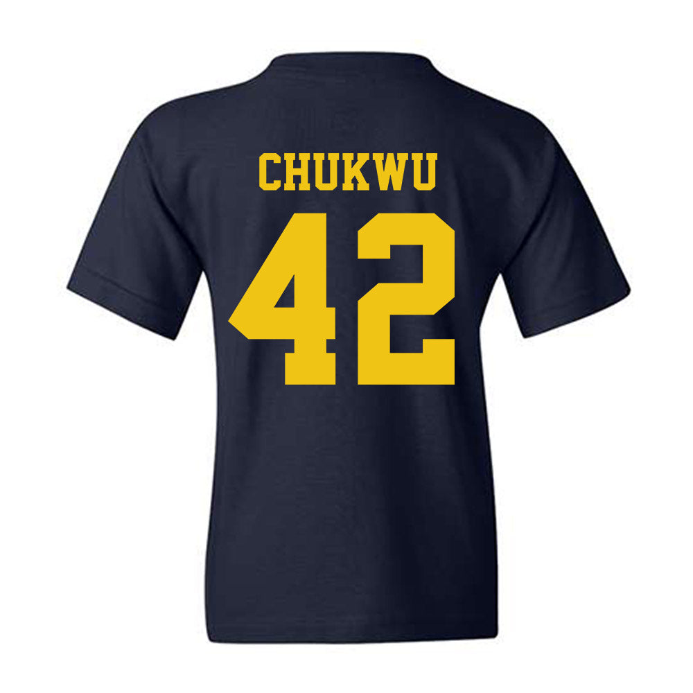 Michigan - NCAA Football : Jeffrey Chukwu - Sports Shersey Youth T-Shirt-1
