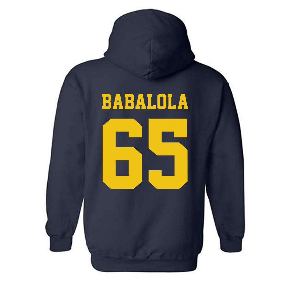Michigan - NCAA Football : Andrew Babalola - Sports Shersey Hooded Sweatshirt-1