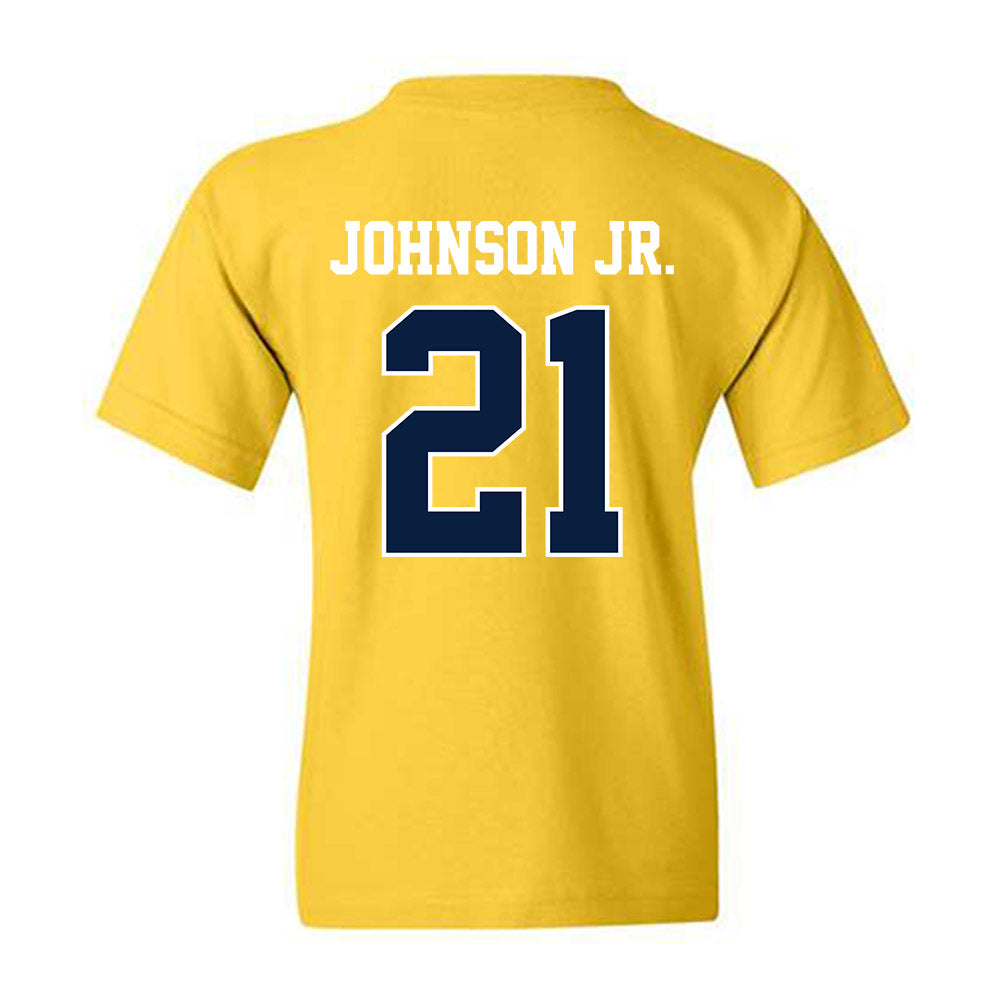 Michigan - NCAA Men's Basketball : Morez Johnson Jr. - Sports Shersey Youth T-Shirt-1