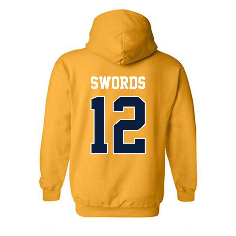 Michigan - NCAA Women's Basketball : Syla Swords - Sports Shersey Hooded Sweatshirt-1