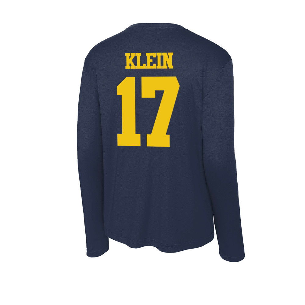 Michigan - NCAA Football : Marlin Klein - Activewear Long Sleeve T-Shirt-1