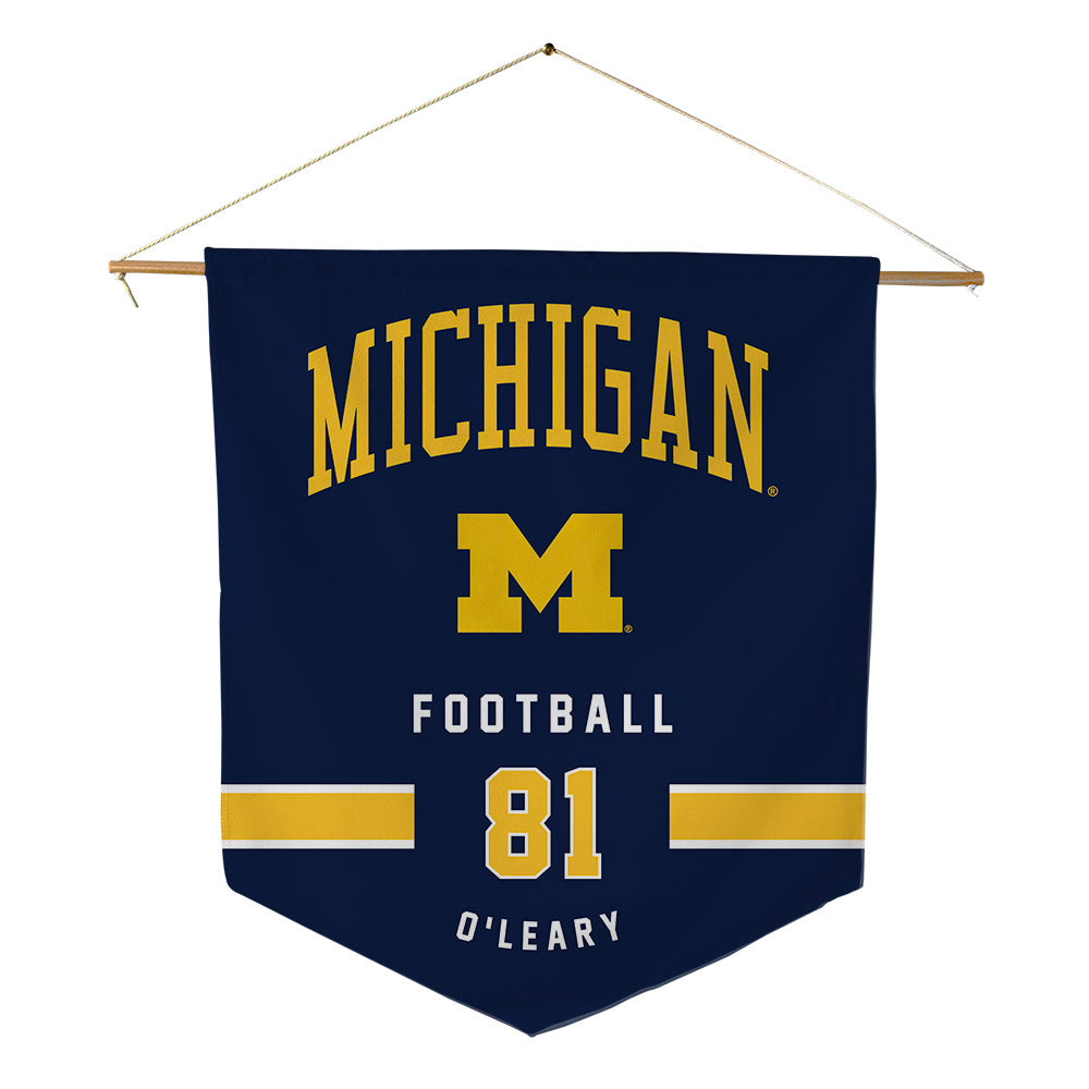 Michigan - NCAA Football : Peyton O'Leary - Pennant - 18" x 21"-0