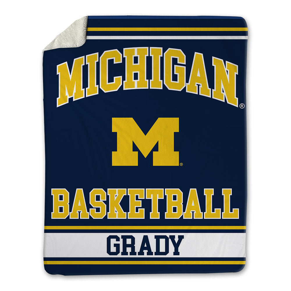 Michigan - NCAA Men's Basketball : Winters Grady - Blanket-0