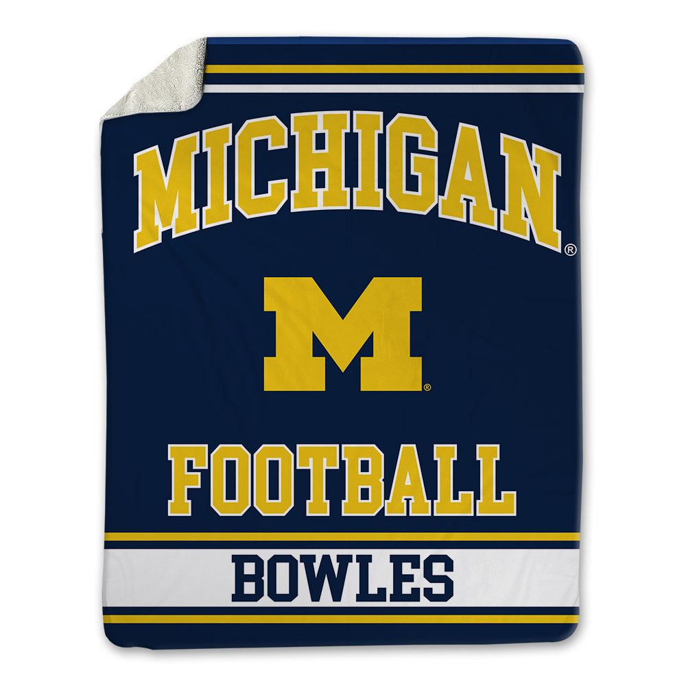 Michigan - NCAA Football : Troy Bowles - Blanket-0