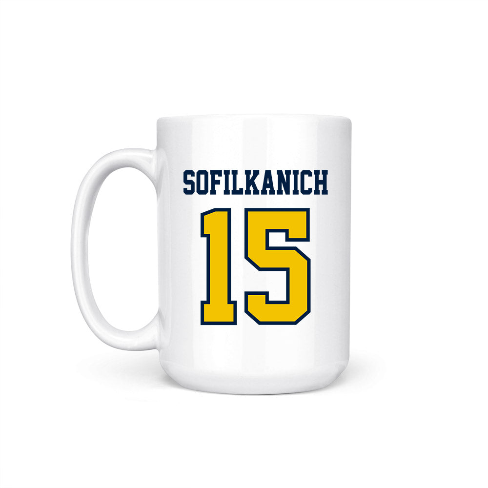 Michigan - NCAA Women's Basketball : Ashley Sofilkanich - Coffee Mug-1