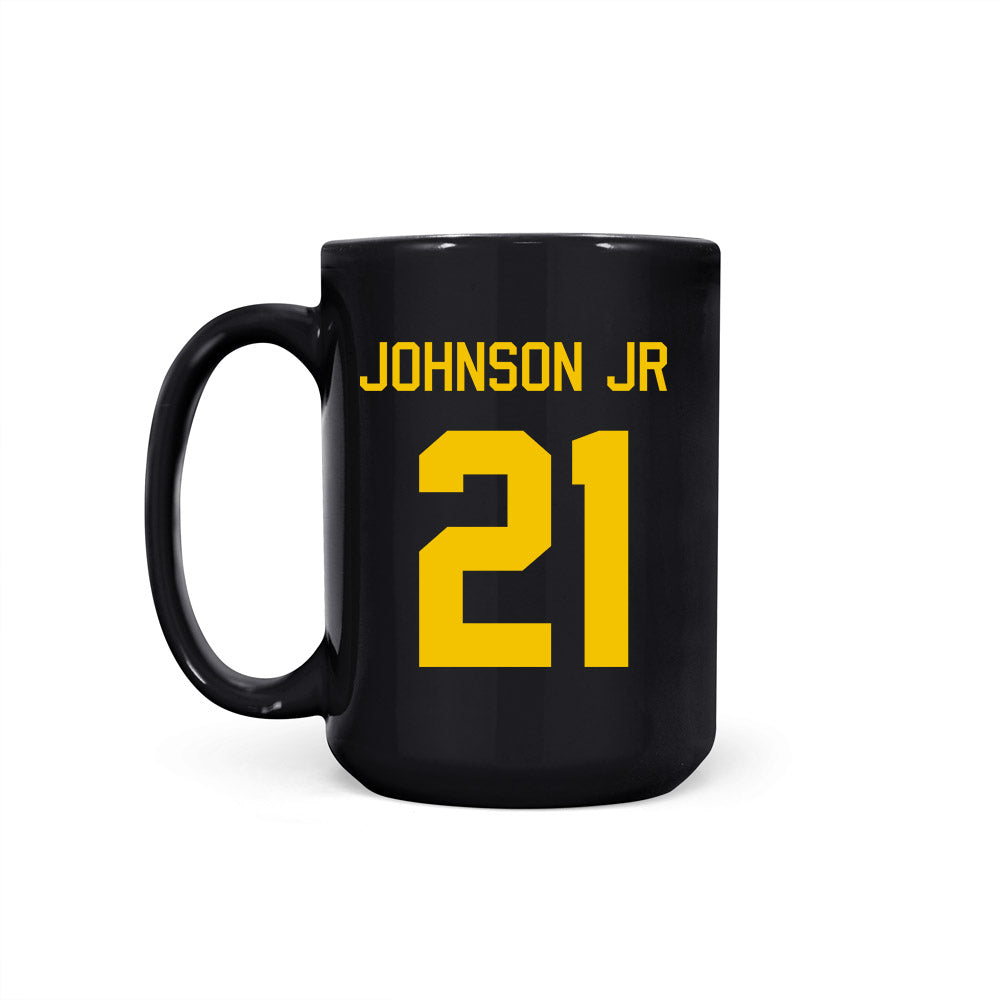 Michigan - NCAA Men's Basketball : Morez Johnson Jr. - Coffee Mug-1