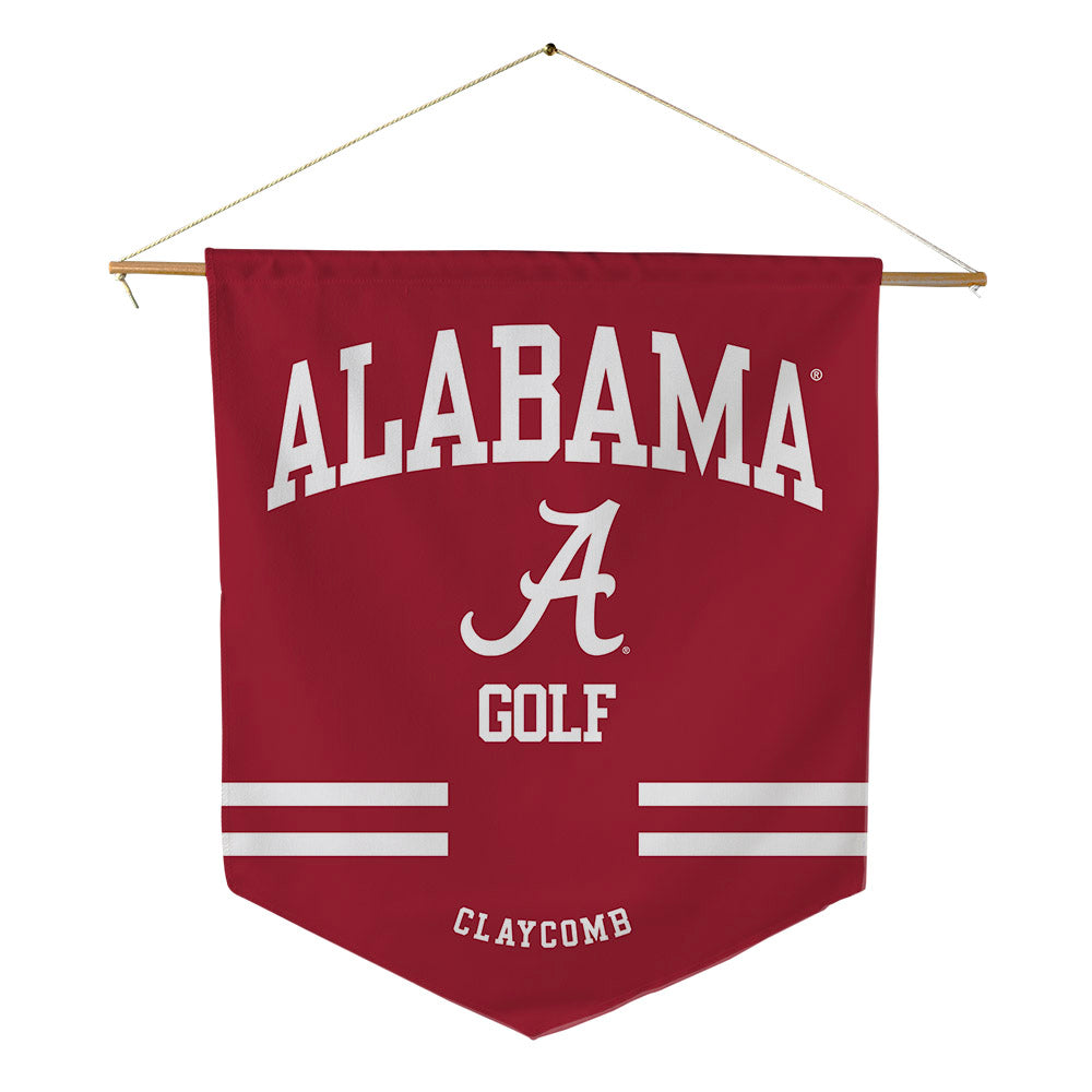 Alabama - NCAA Men's Golf : Canon Claycomb - Pennant - 18" x 21"-0
