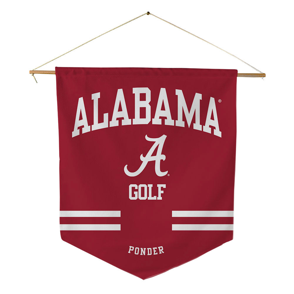 Alabama - NCAA Men's Golf : Thomas Ponder - Pennant - 18" x 21"-0