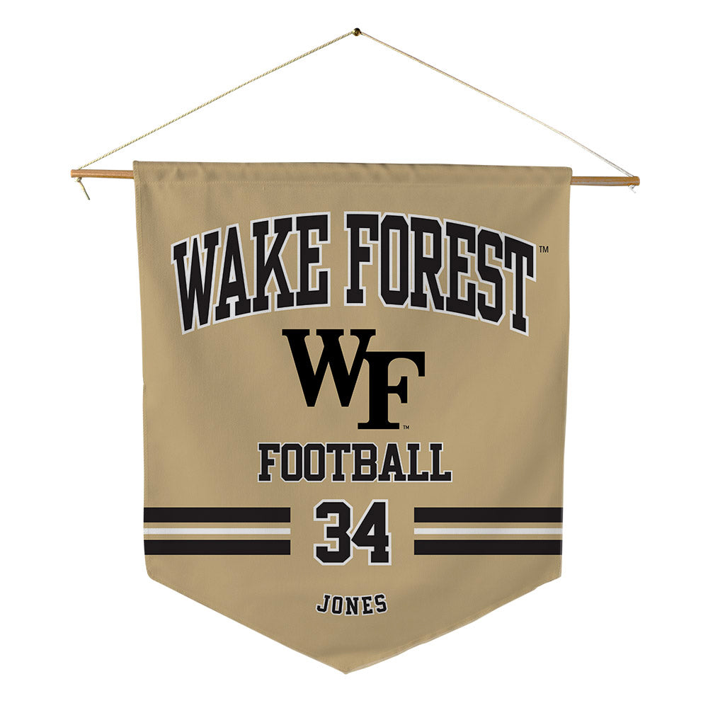 Wake Forest - NCAA Football : Darius Jones - Pennant - 18" x 21"-0