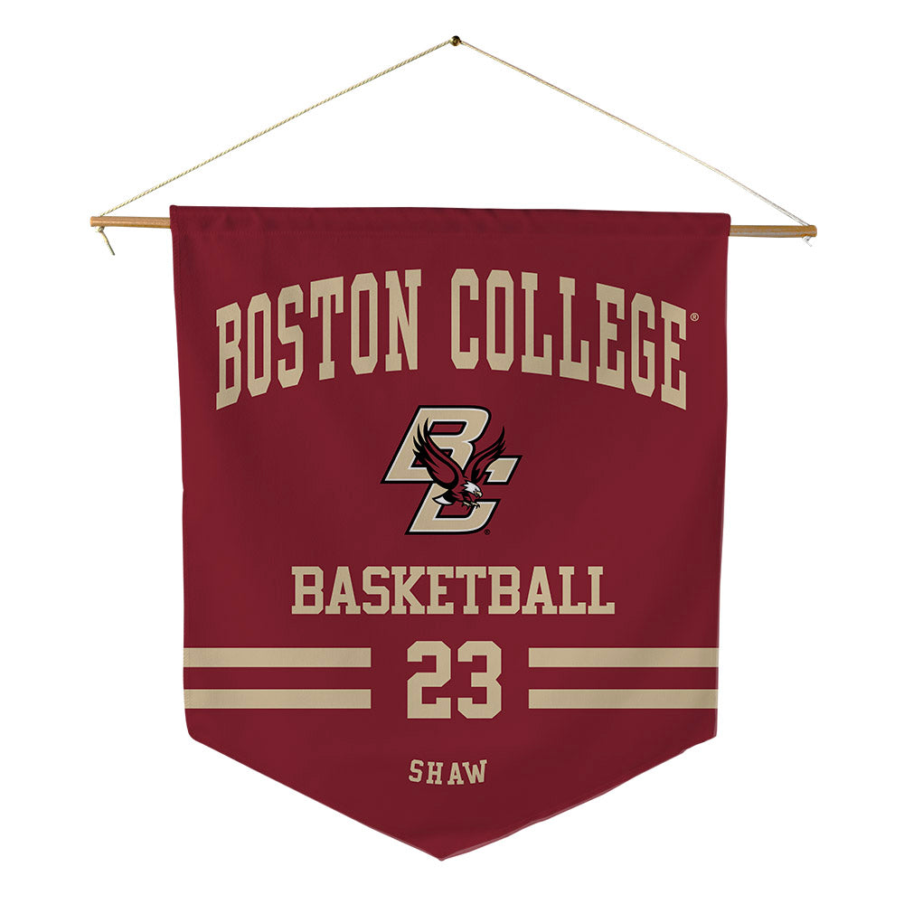 Boston College - NCAA Men's Basketball : Aidan Shaw - Pennant - 18" x 21"-0