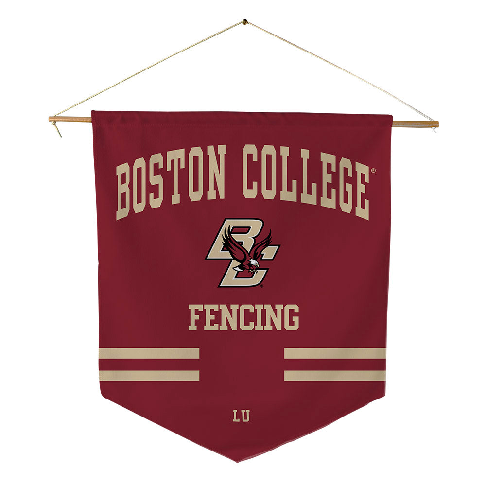 Boston College - NCAA Men's Fencing : Yikai Lu - Pennant - 18" x 21"-0