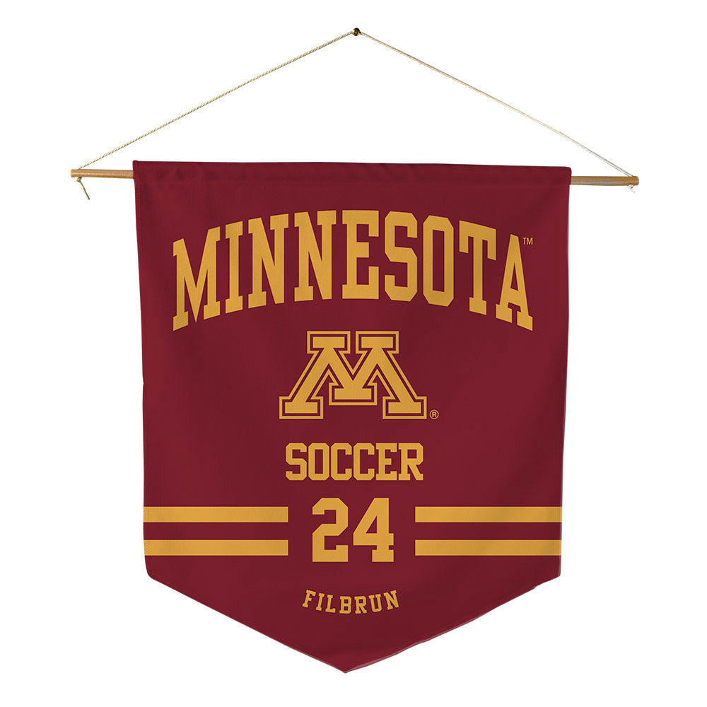 Minnesota - NCAA Women's Soccer : Emily Filbrun - Pennant - 18" x 21"-0