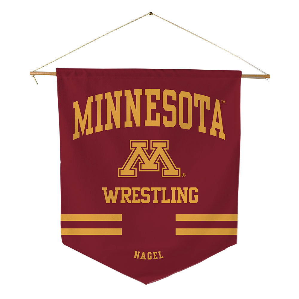 Minnesota - NCAA Wrestling : Gabe Nagel - Pennant - 18" x 21"-0