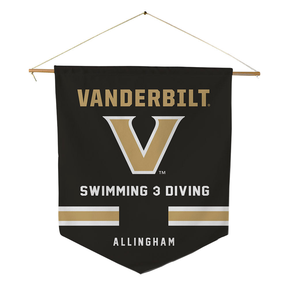 Vanderbilt - NCAA Women's Swimming & Diving : Ava Allingham - Pennant - 18" x 21"-0