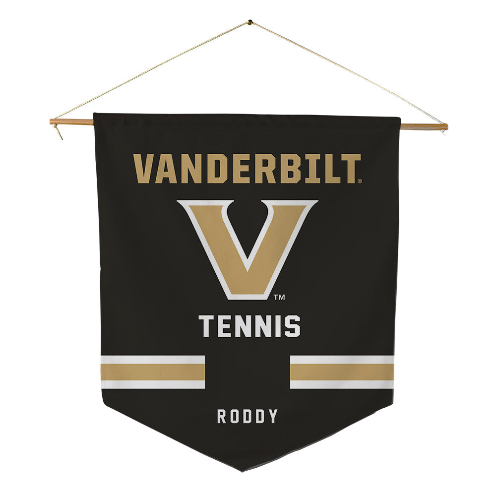 Vanderbilt - NCAA Men's Tennis : Nick Roddy - Pennant - 18" x 21"-0