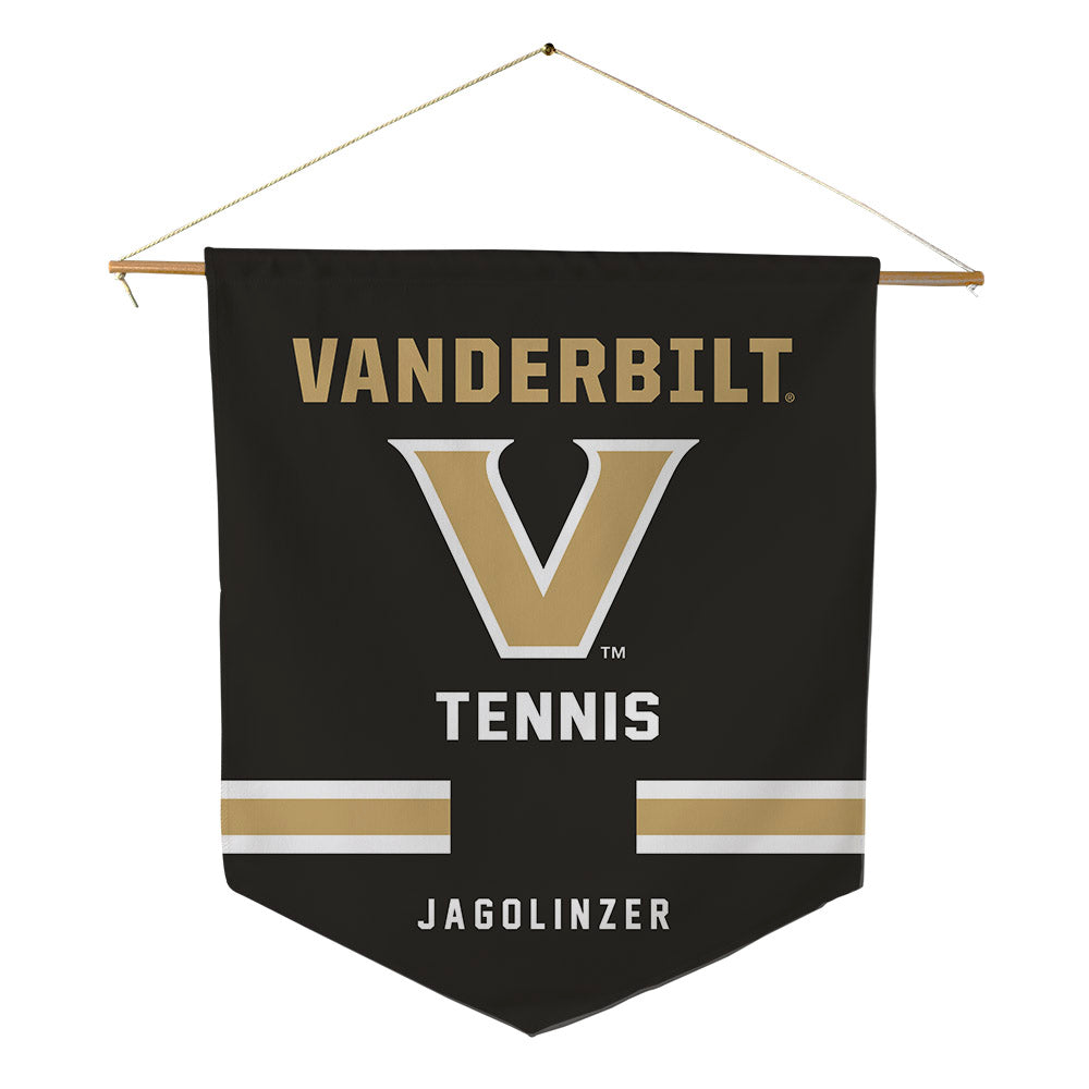 Vanderbilt - NCAA Women's Tennis : Jayden Jagolinzer - Pennant - 18" x 21"-0