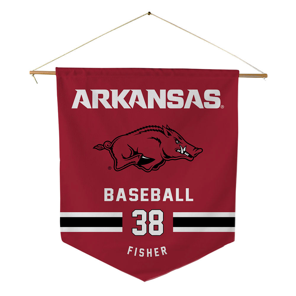 Arkansas - NCAA Baseball : Colin Fisher - Pennant - 18" x 21"-0
