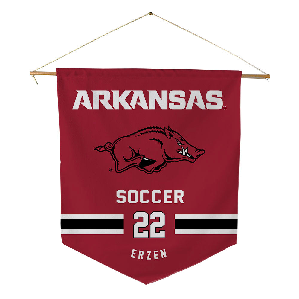 Arkansas - NCAA Women's Soccer : Ainsley Erzen - Pennant - 18" x 21"-0