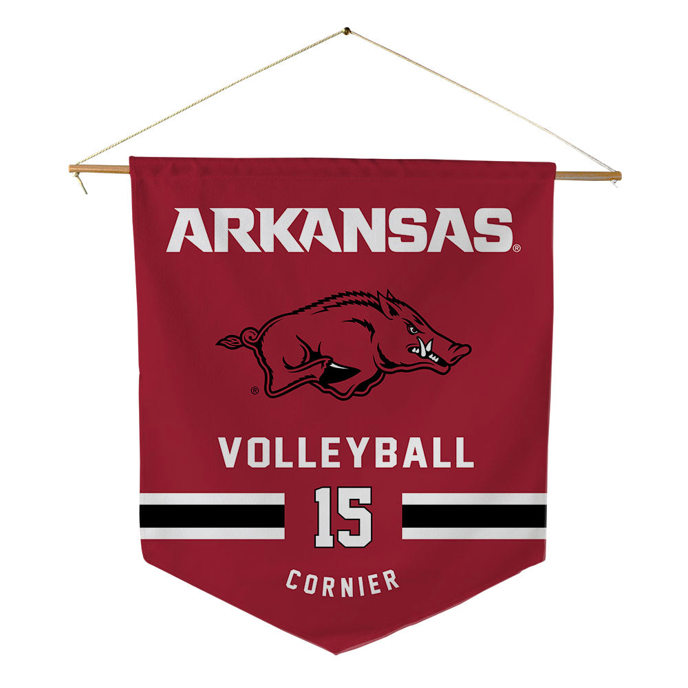 Arkansas - NCAA Women's Volleyball : Gaby Cornier - Pennant - 18" x 21"-0