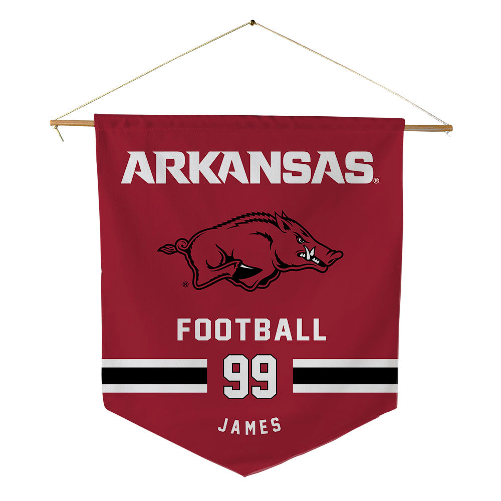 Arkansas - NCAA Football : Kaleb James - Pennant - 18" x 21"-0