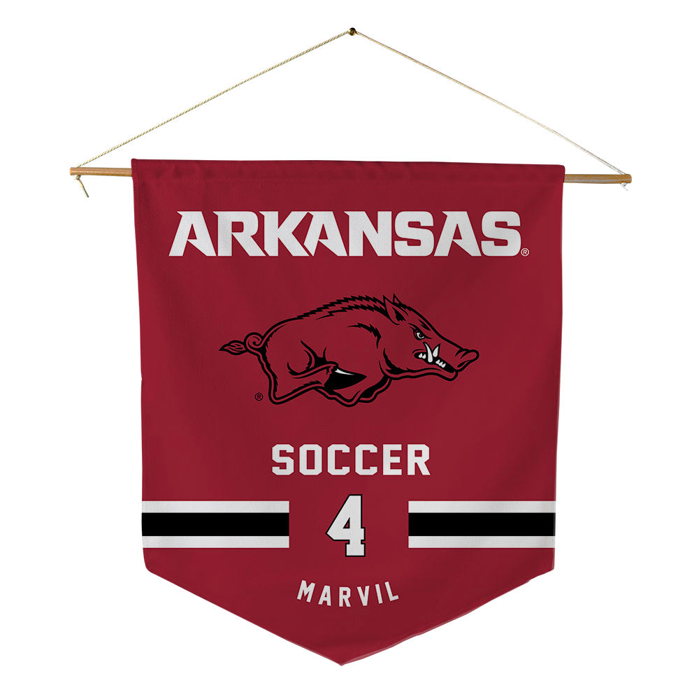 Arkansas - NCAA Women's Soccer : Presley Marvil - Pennant - 18" x 21"-0