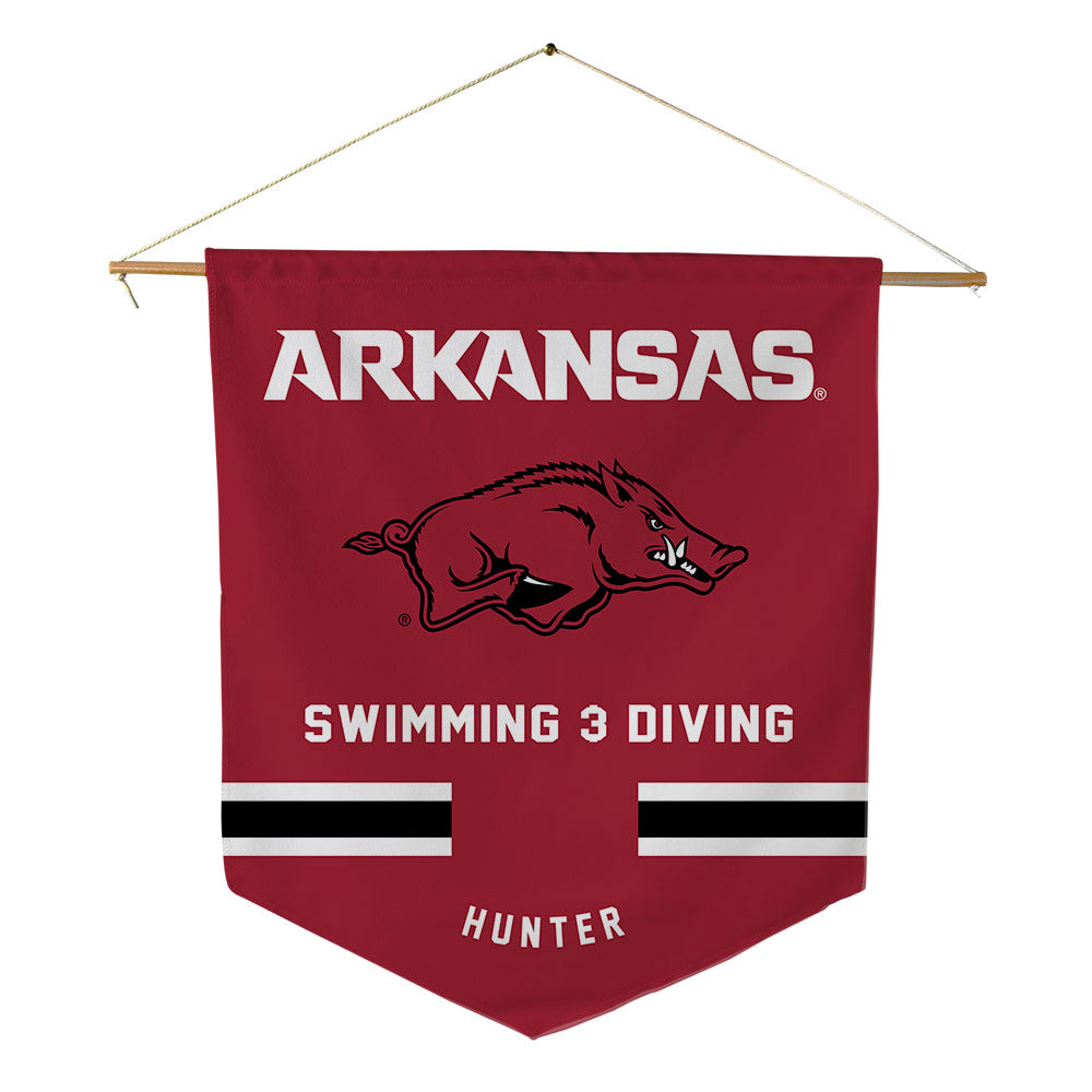 Arkansas - NCAA Women's Swimming & Diving : Lindy Hunter - Pennant - 18" x 21"-0
