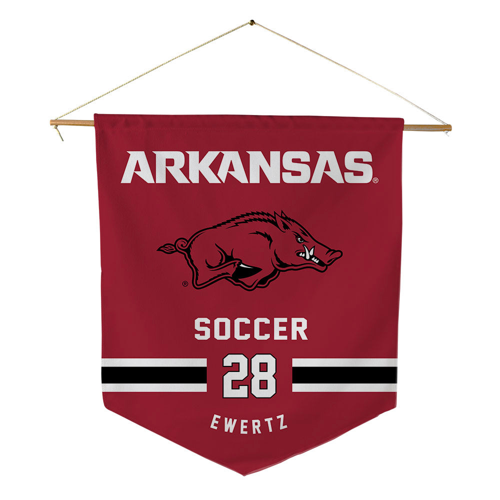Arkansas - NCAA Women's Soccer : Kyndal Ewertz - Pennant - 18" x 21"-0