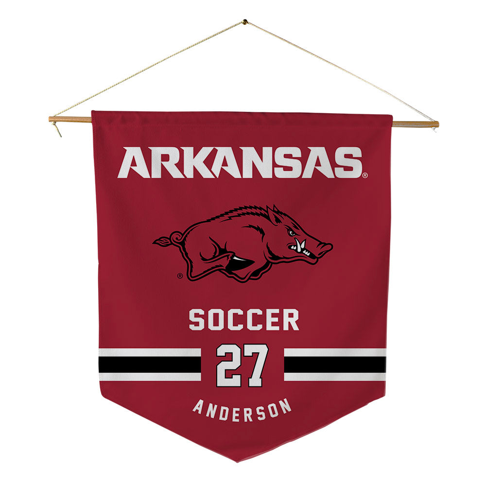 Arkansas - NCAA Women's Soccer : Dejionee Anderson - Pennant - 18" x 21"-0