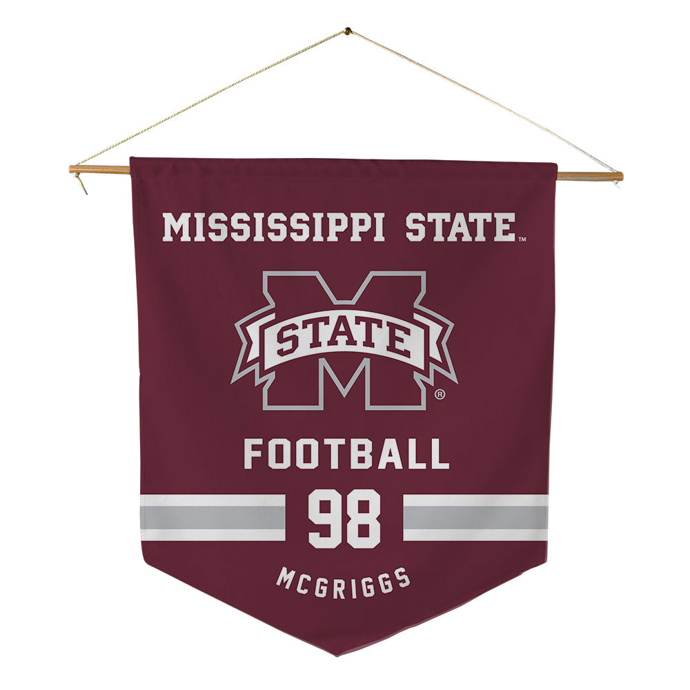 Mississippi State - NCAA Football : Ketedres Mcgriggs - Pennant - 18" x 21"-0