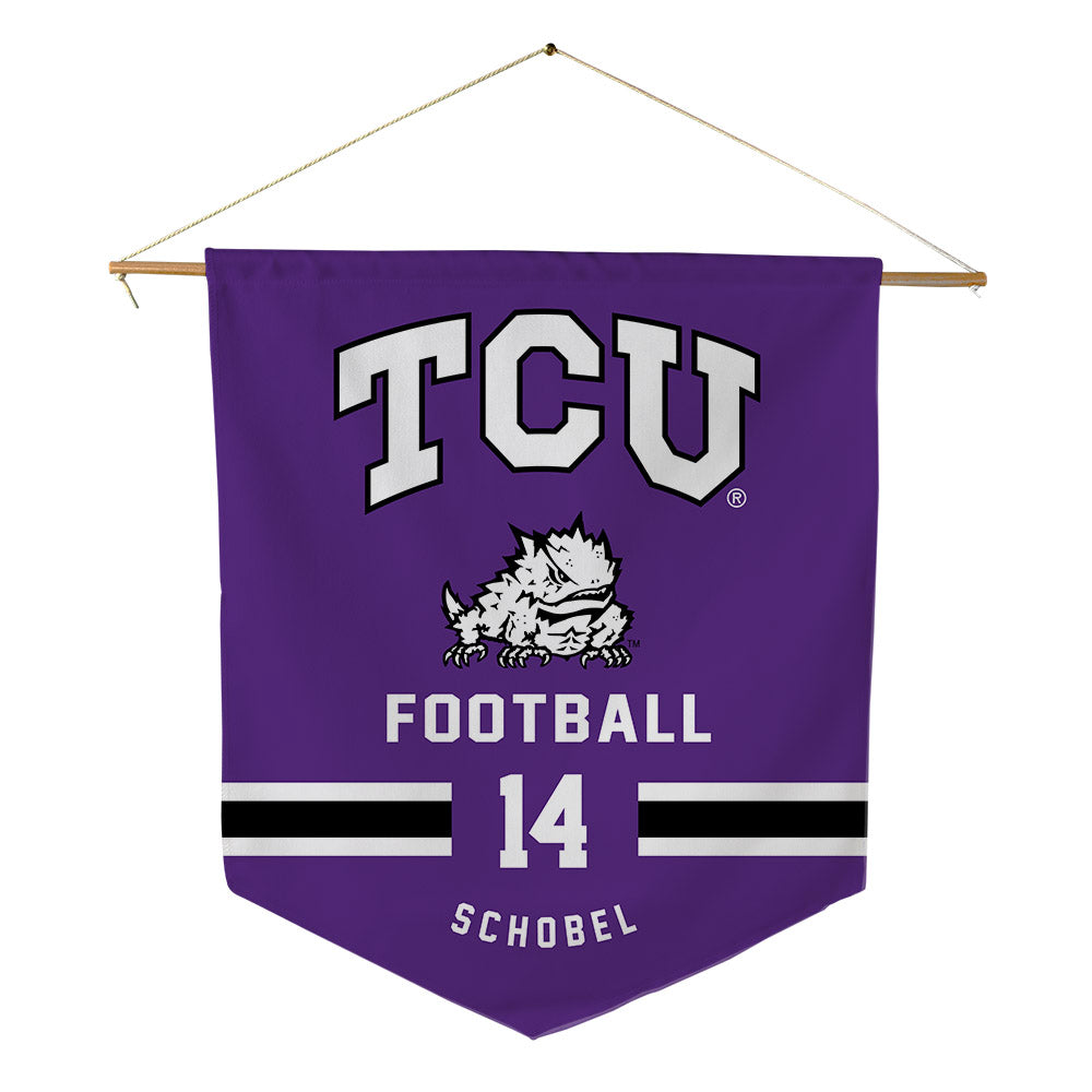 TCU - NCAA Football : John Schobel - Pennant - 18" x 21"-0