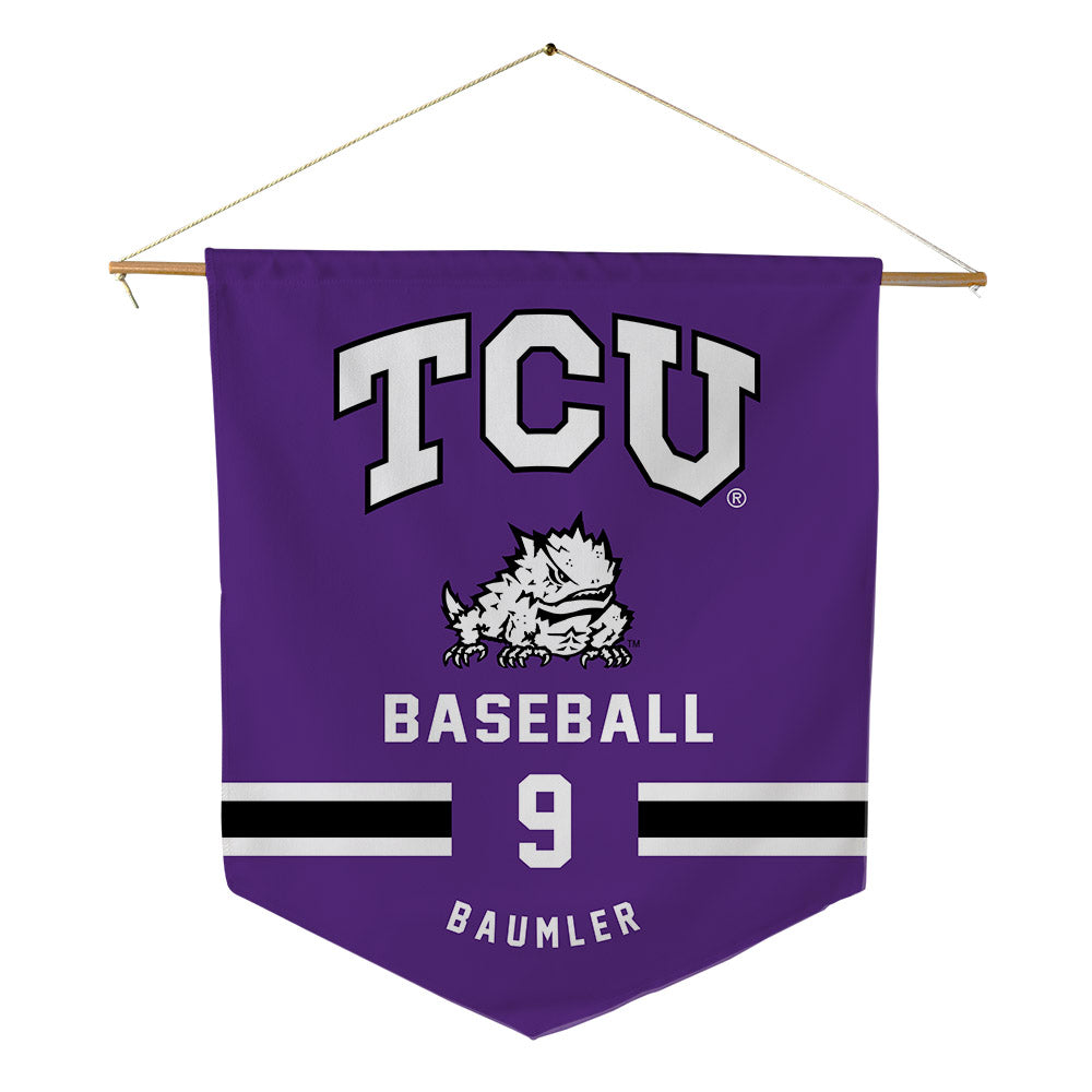 TCU - NCAA Baseball : Trever Baumler - Pennant - 18" x 21"-0