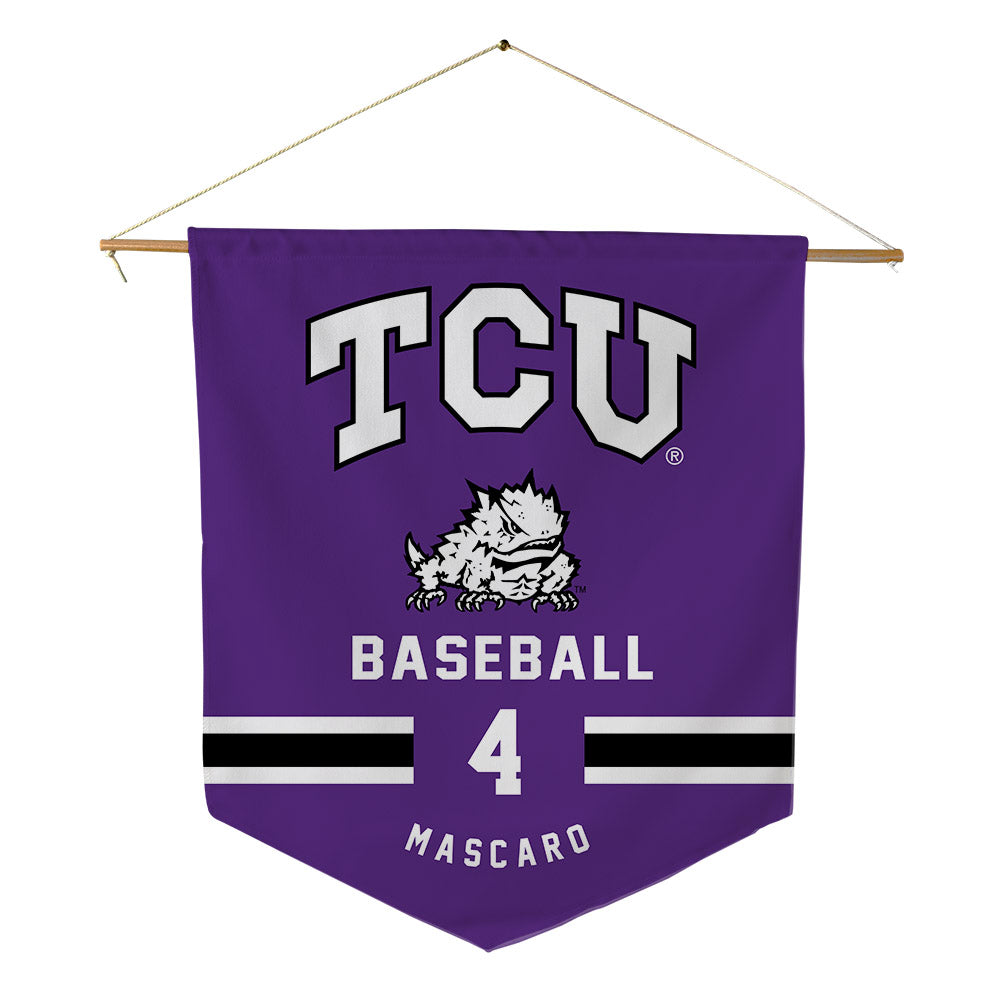 TCU - NCAA Baseball : CJ Mascaro - Pennant - 18" x 21"-0