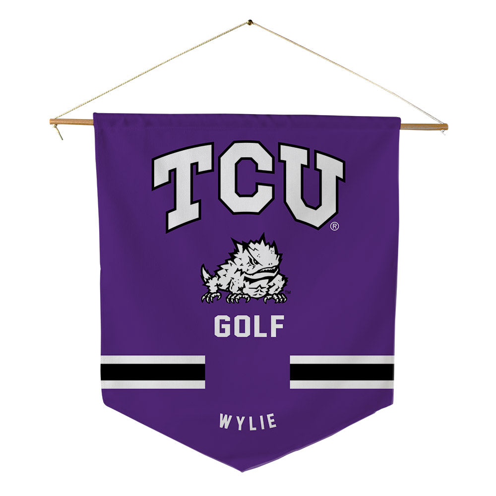 TCU - NCAA Men's Golf : Charlie Wylie - Pennant - 18" x 21"-0