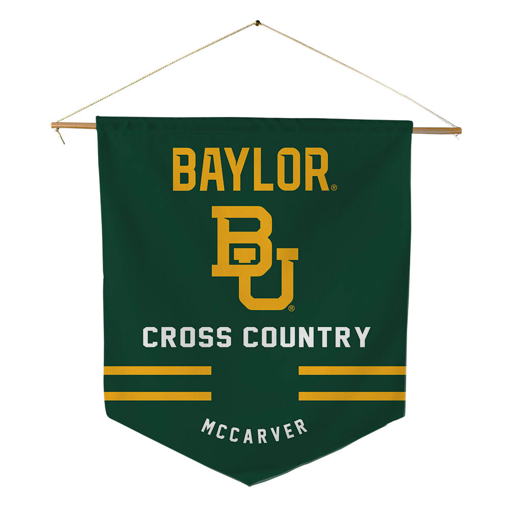 Baylor - NCAA Men's Cross Country : Caleb McCarver - Pennant - 18" x 21"-0