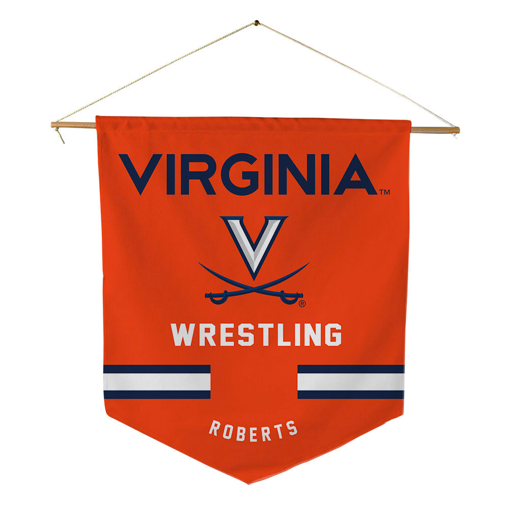 Virginia - NCAA Wrestling : Luke Roberts - Pennant - 18" x 21"-0