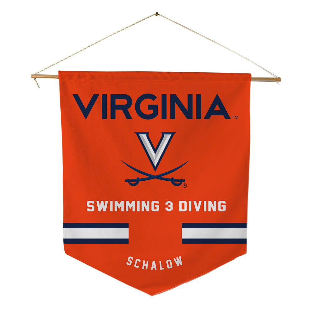 Virginia - NCAA Women's Swimming & Diving : Maggie Schalow - Pennant - 18" x 21"-0