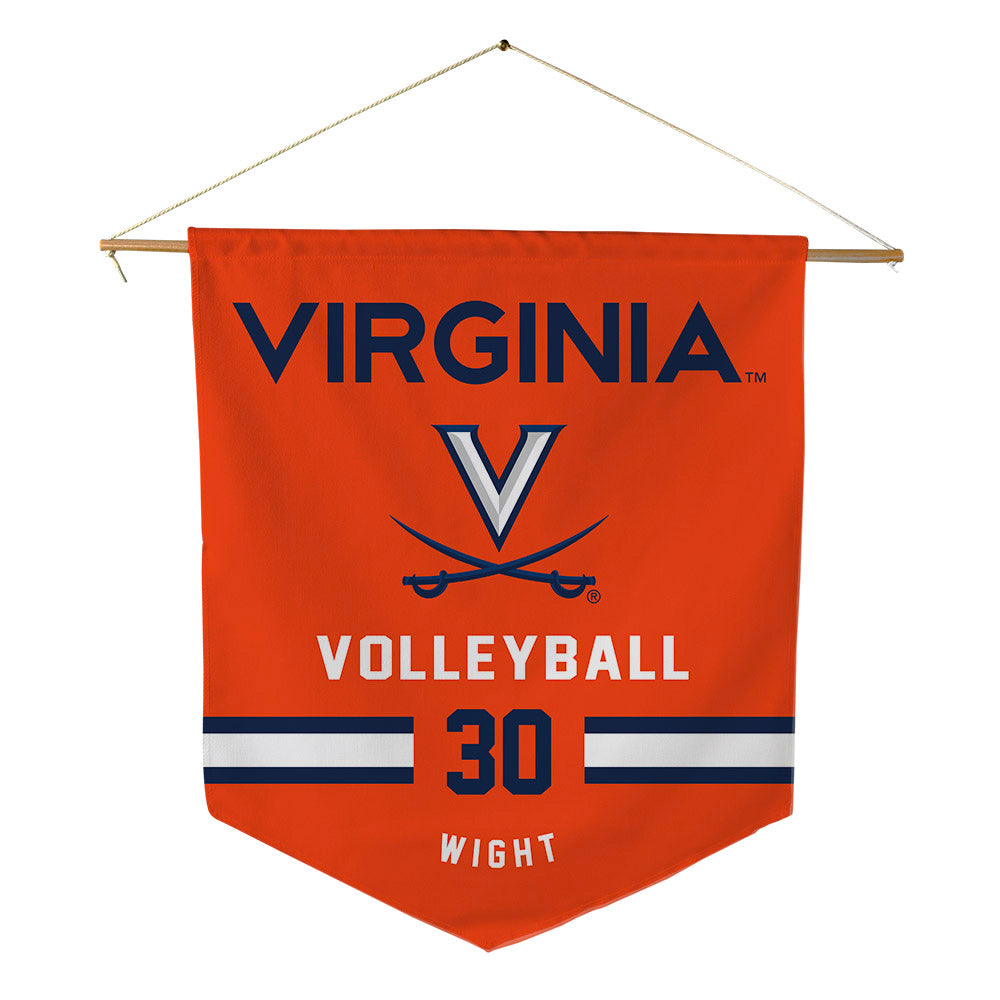 Virginia - NCAA Women's Volleyball : Becca Wight - Pennant - 18" x 21"-0