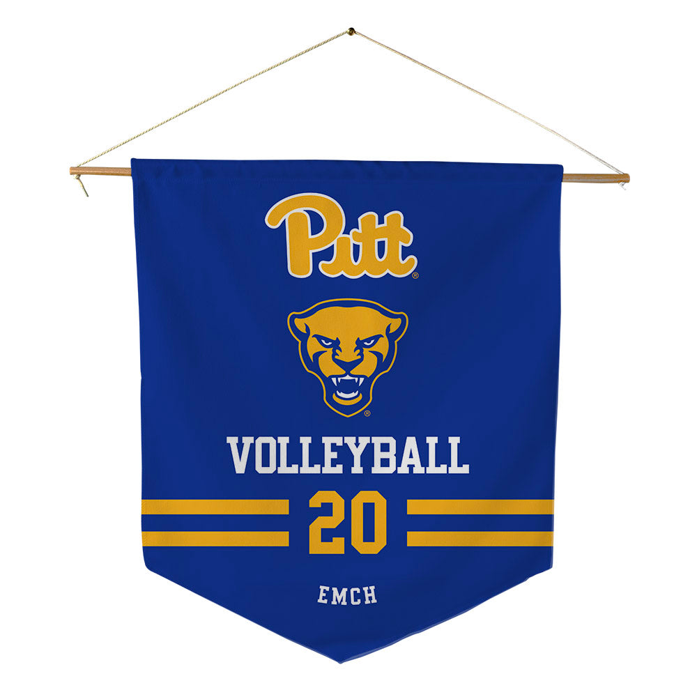 Pittsburgh - NCAA Women's Volleyball : Abbey Emch - Pennant - 18" x 21"-0