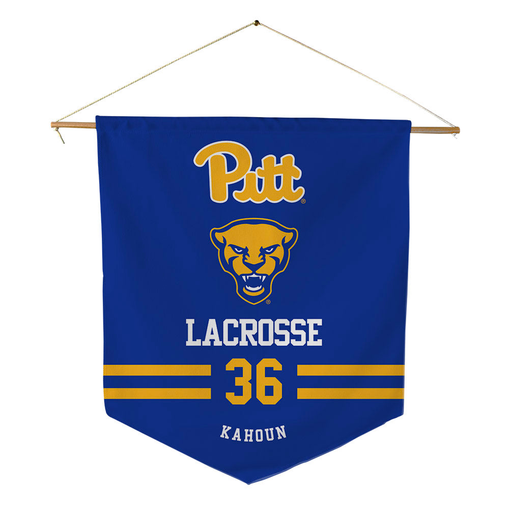 Pittsburgh - NCAA Women's Lacrosse : Gracie Kahoun - Pennant - 18" x 21"-0