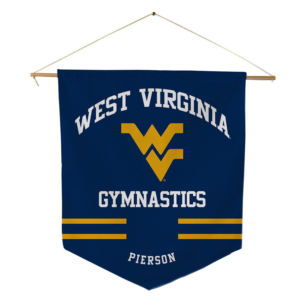 West Virginia - NCAA Women's Gymnastics : Abbie Pierson - Pennant - 18" x 21"-0