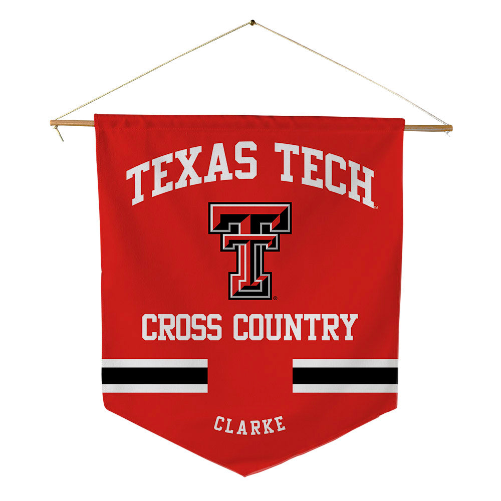 Texas Tech - NCAA Women's Cross Country : Adele Clarke - Pennant - 18" x 21"-0